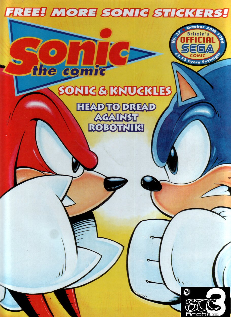 Sonic - The Comic Issue No. 037 Cover Page